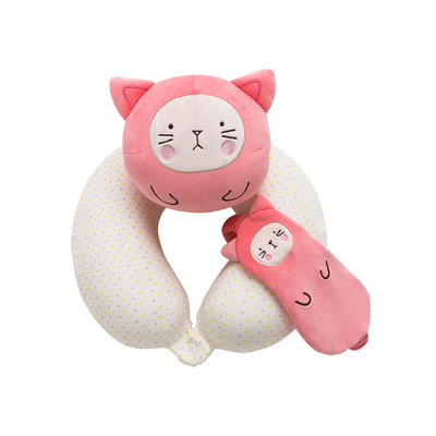 草莓喵两用颈枕