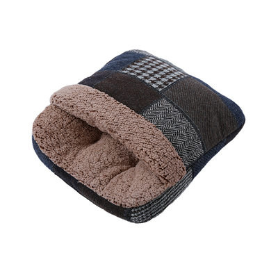 格子拼块暖脚套