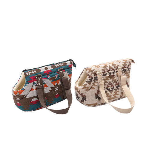 几何呢料宠物包