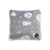 白熊印花方形靠垫