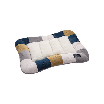 荷兰绒拼块宠物床 小