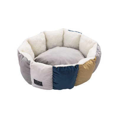 荷兰绒拼块狗盆子