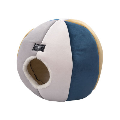 荷兰绒拼块球形猫窝