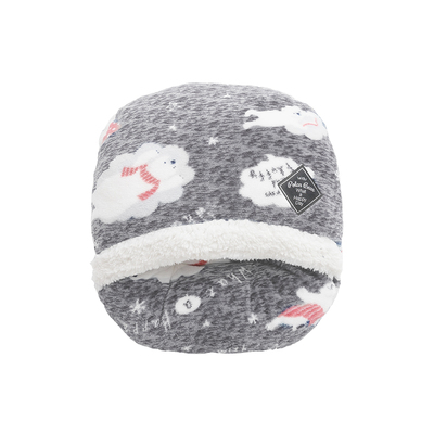 白熊印花暖脚套