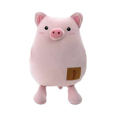 暖手抱枕-猪