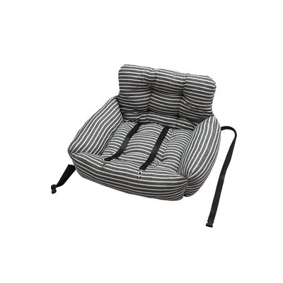 条子色织布车载宠物窝