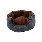 条子牛仔布宠物窝