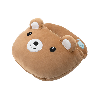 动物心形暖脚套-熊