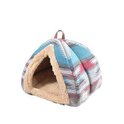 大几何呢料宠物窝