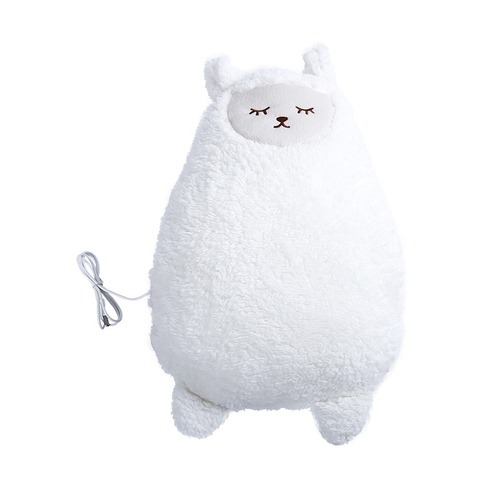 插电暖手套抱枕