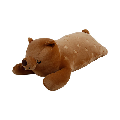 五角星压花弹力超柔软动物抱枕